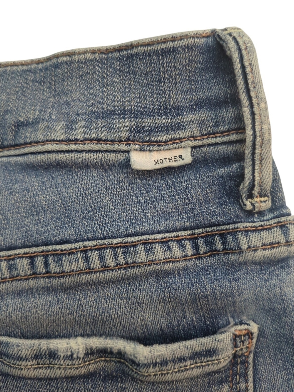 MOTHER The Insider Crop Step Fray Jeans 28 Walking On Coals Bootcut Quiet Luxury - Picture 10 of 10